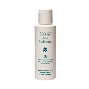 BPO Gel Acne Medication Benzoyl Peroxide 10% High Potency 4oz
